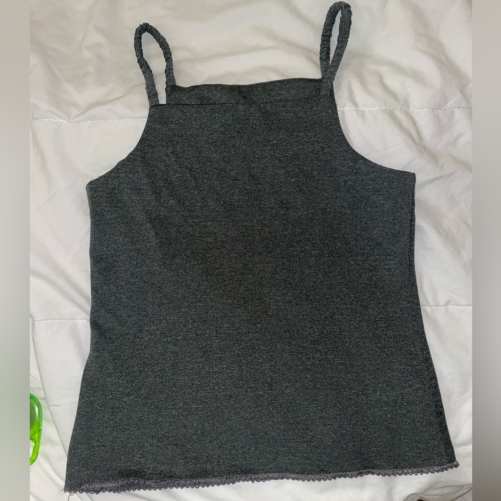 Elegant Charcoal Camisole Top